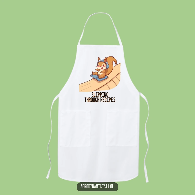 Funny Squirrel Helmet Apron: Cook with Speed on This Ramp Ride Design