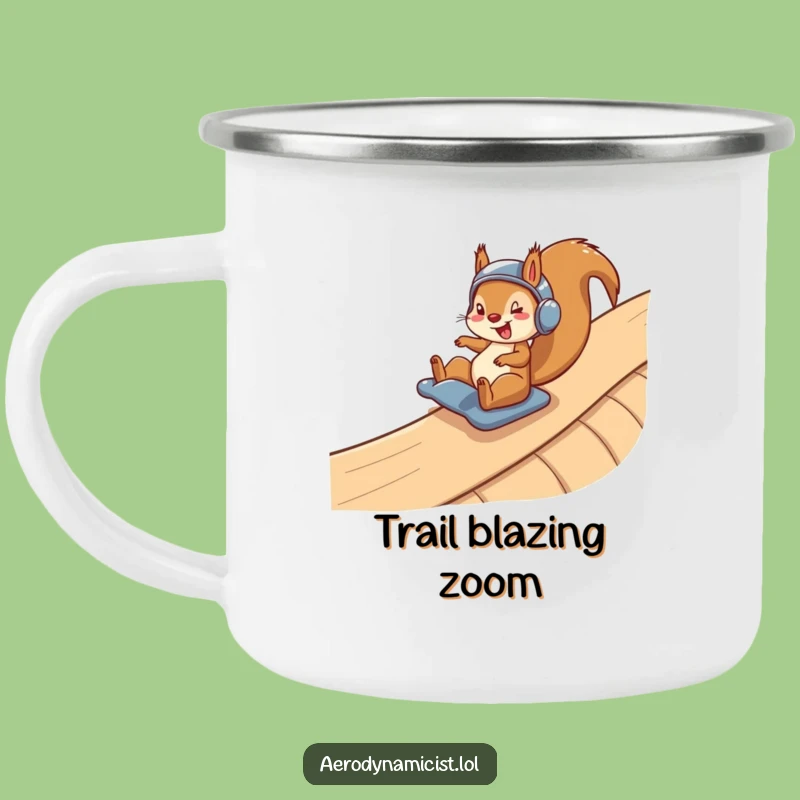 Funny Squirrel Helmet Camping Mug: Adventure Fuel for Ramp Riders