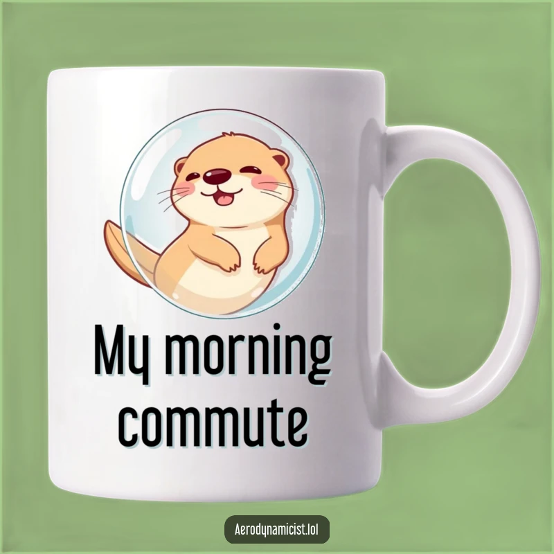 Funny Otter in Bubble Mug: Hilarious Air-Propelled Gift for Otter Lovers