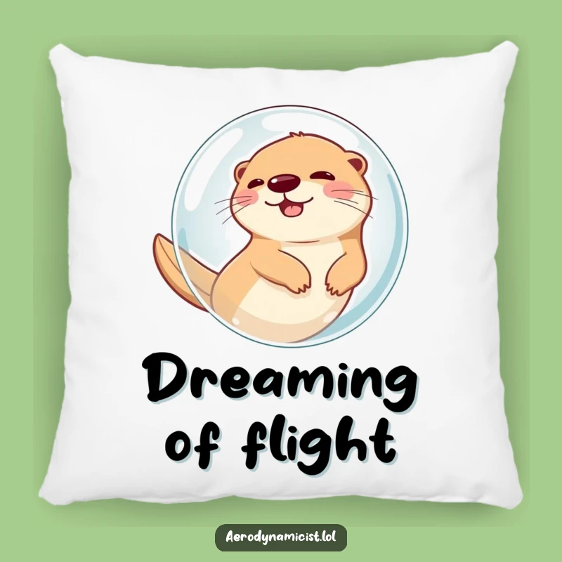 Funny Otter in Bubble Pillow: Comfy, Hilarious Air-Propelled Otter Decor