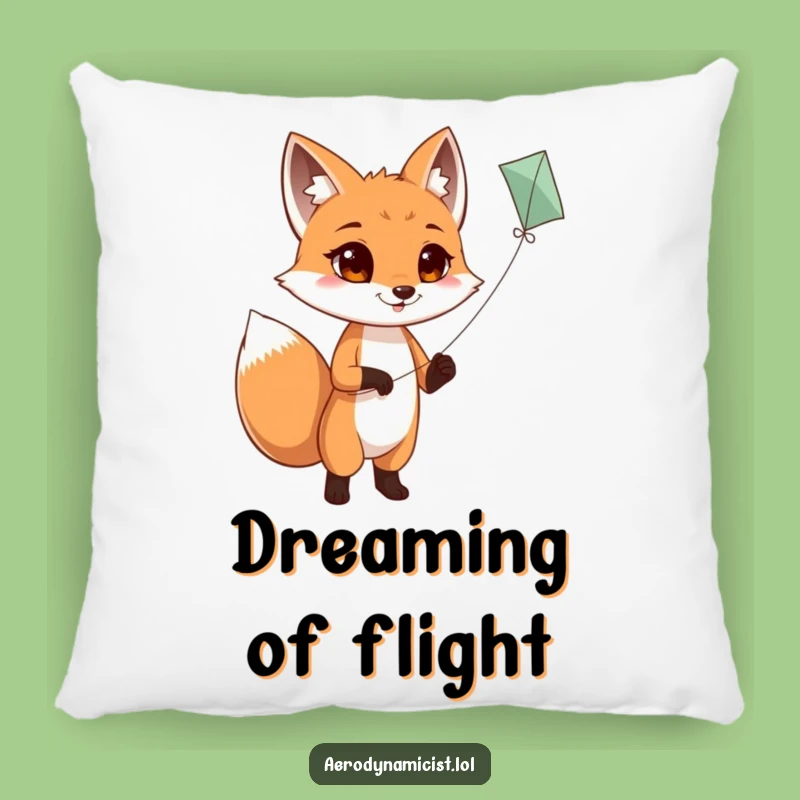 Funny Fox Kite Flying Pillow: Cozy Comfort Meets Determined Fun