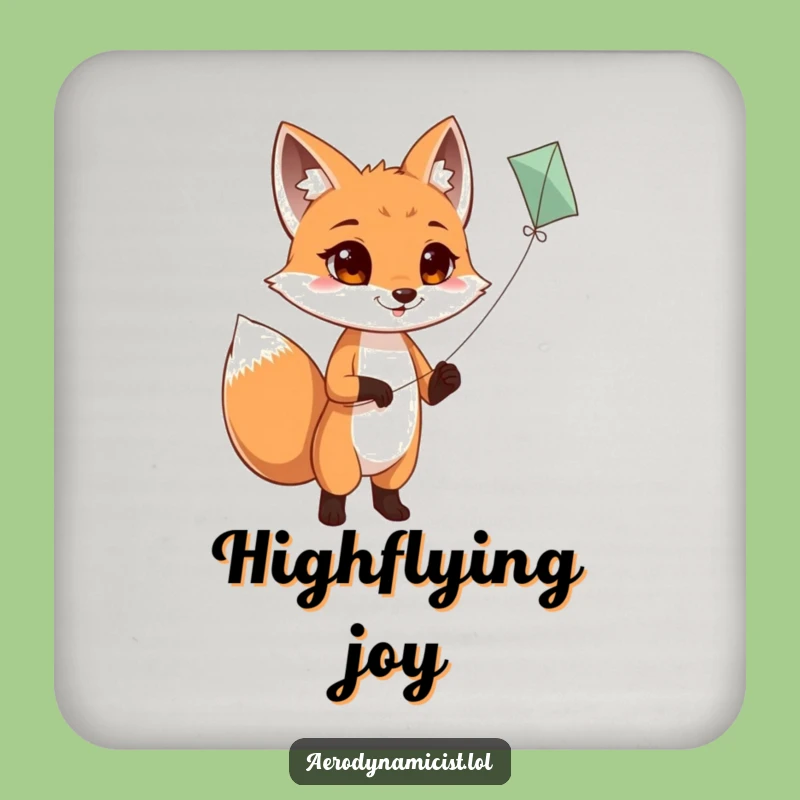 Funny Fox Kite Flying Coaster: Protect Surfaces with Playful Determination
