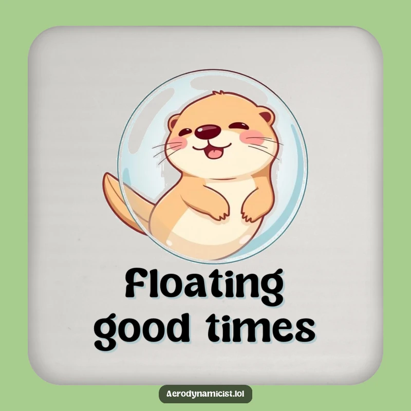 Funny Otter in Bubble Coaster: Protect Surfaces with Air-Propelled Humor