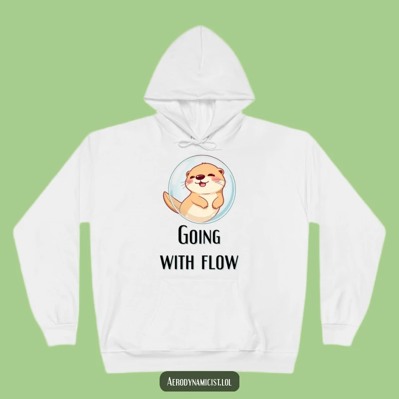 Funny Otter in Bubble Hoodie: Cozy, Hilarious Air-Propelled Otter Fan Gift