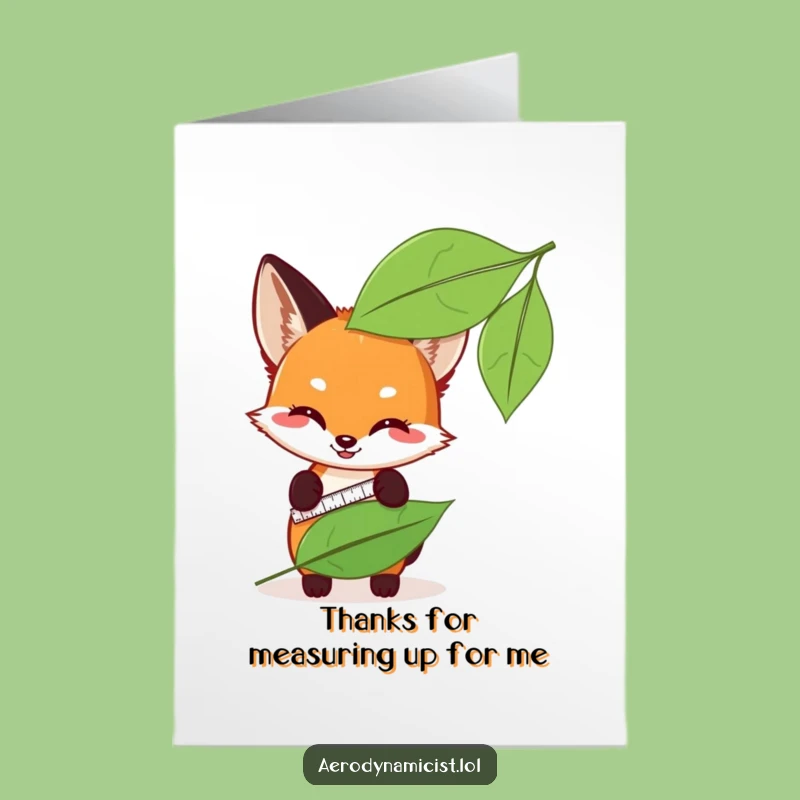 Free Printable Fox Thank You Card: Clever Cub Leaf Appreciation Gift