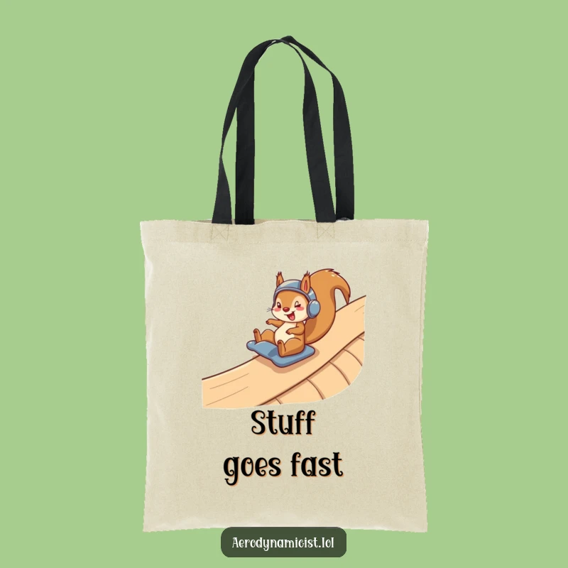 Funny Squirrel Helmet Tote Bag: Carry Your Fun with This Ramp Ride Design